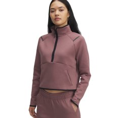 Unstoppable Fleece 1/2 Zip | Maroon Mist/Black