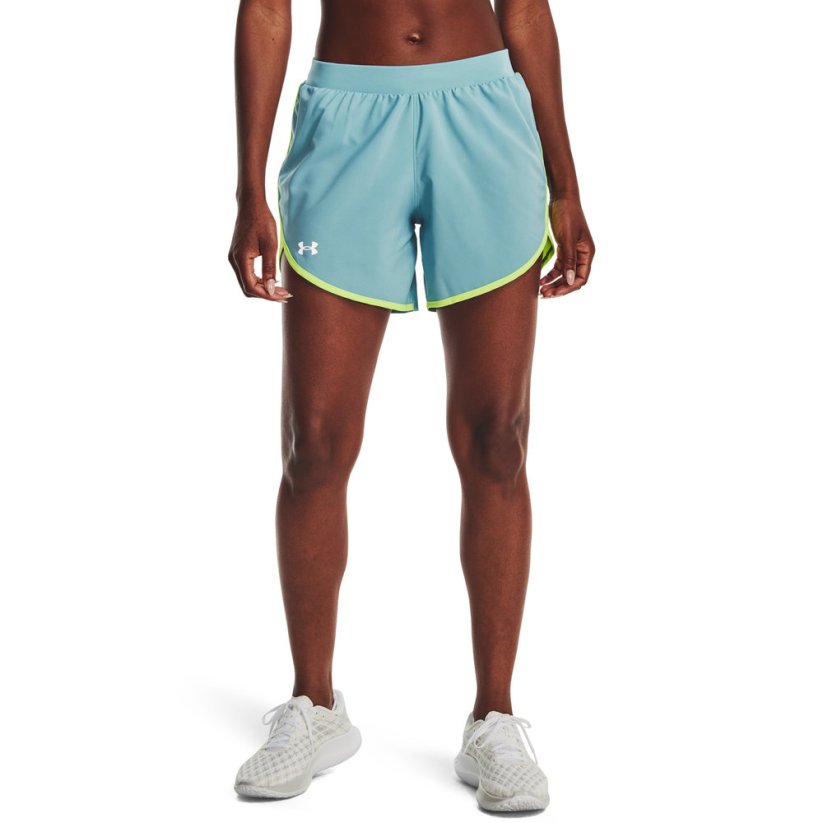 Fly By Elite 5'' Shorts | Still Water/Lime Surge
