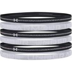 Heathered Mini Headbands 6 Pack | Black
