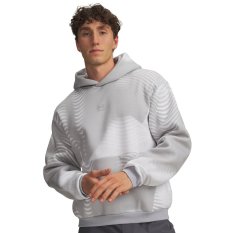 Icon Fleece Printed Hoodie | Mod Gray/White/Reflective