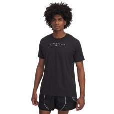 Men's Stacked Logo SS | Black/White