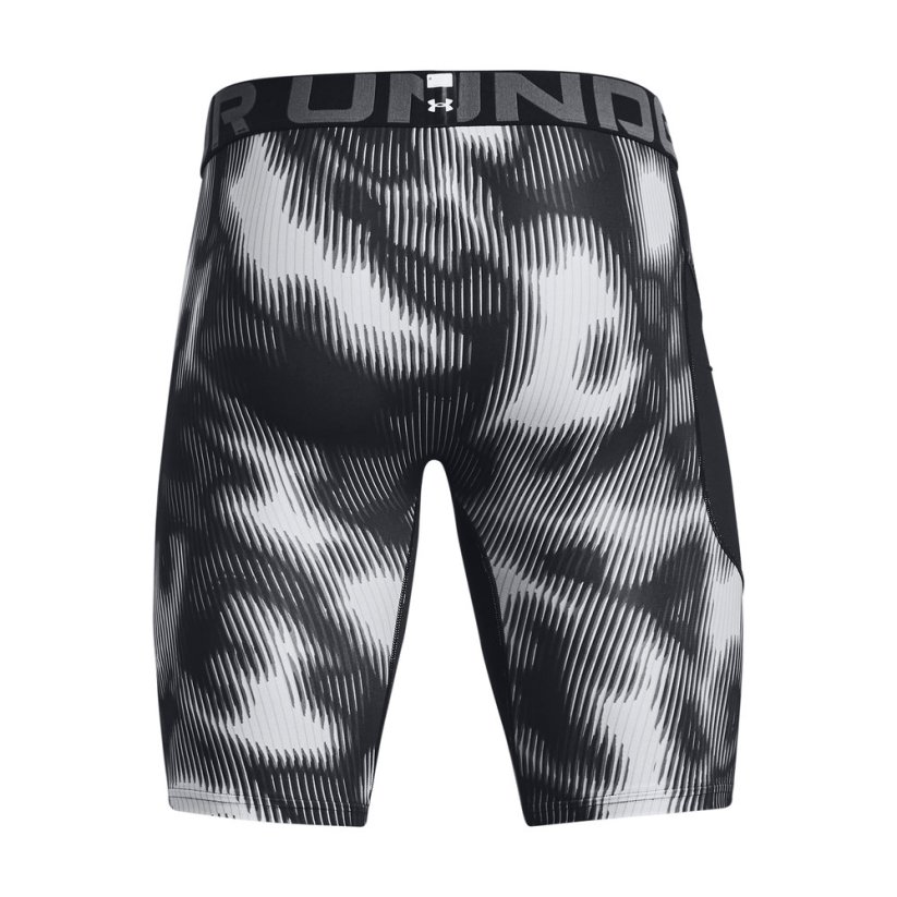 HeatGear® Armour Printed Long Shorts | Black/White