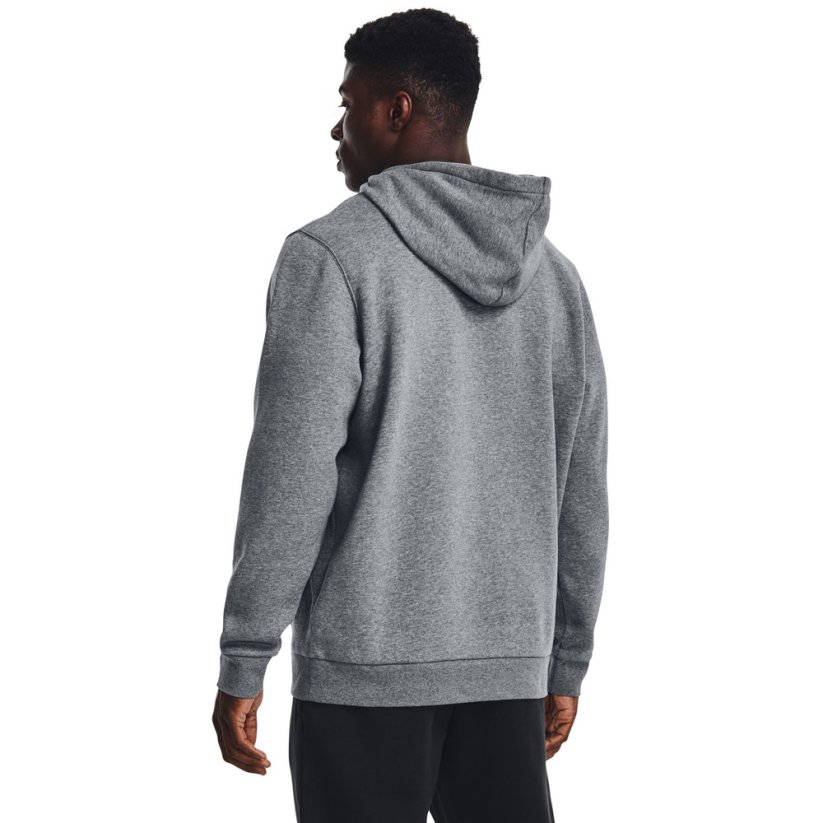 Essential Fleece Hoodie | Pitch Gray Medium Heather/White