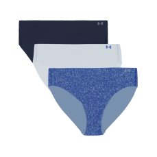 Pure Stretch Printed No Show Bikini 3 Pack | Blue Atlantis