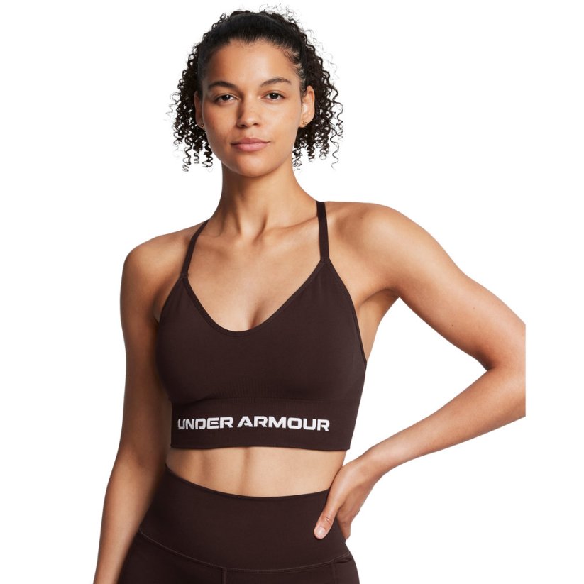 Vanish Seamless Low Sports Bra | Brown Obsidian/White