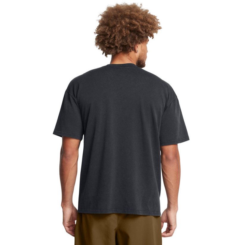 Men's Heavyweight Oversized Logo Wash SS | Black/White