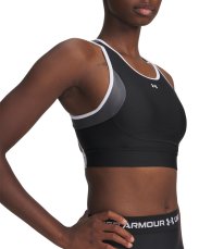 Crossback Mid Open Back Bra | Black/Castlerock/White