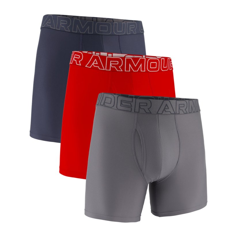 Performance Tech™ Solid 6in 3 Pack | Downpour Gray/Titan Gray/Red