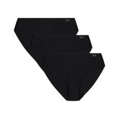 Pure Stretch No Show Bikini 3 Pack | Black/Black/Steel