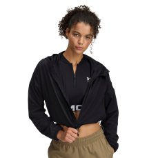 Unstoppable Woven Hoodie Jacket | Black/Black