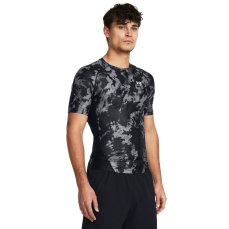 HeatGear® Iso-Chill Printed SS | Black/White