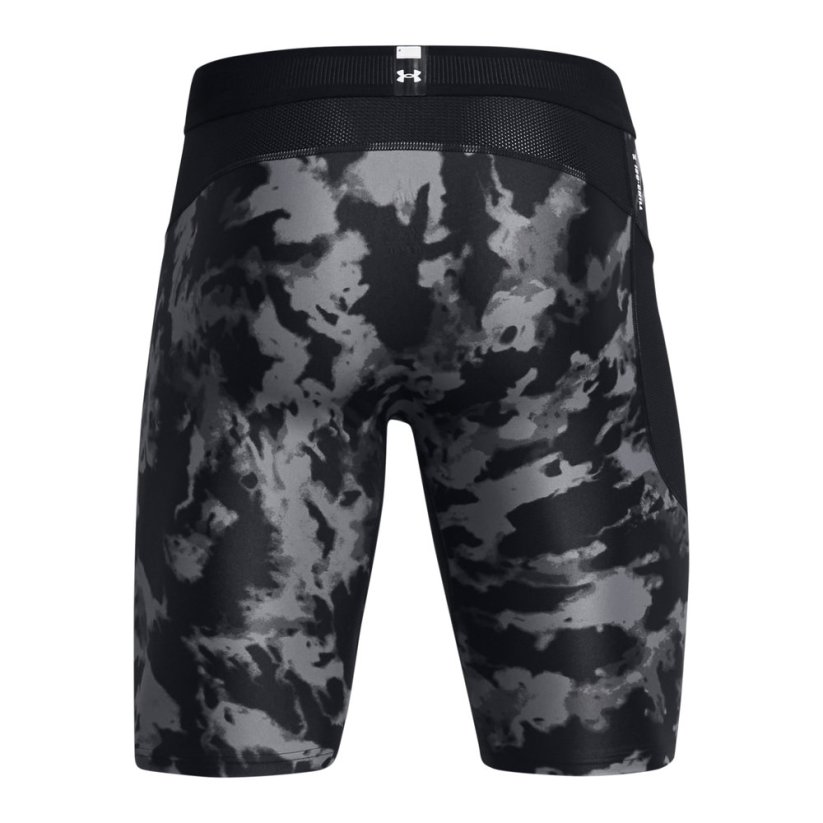 HeatGear® Iso-Chill Printed Long Shorts | Black/White