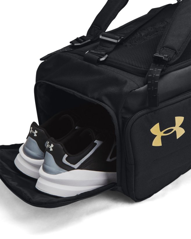 Contain Duo MD Backpack Duffle | Black/Metallic Gold