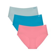 Pure Stretch No Show Hipster Solid 3 Pack | Enamel Blue/Bittersweet Pink/Boundless Blue