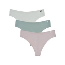 Pure Stretch No Show Thong Solid 3 Pack | Gray Dawn/Hydro Green/Silica Green