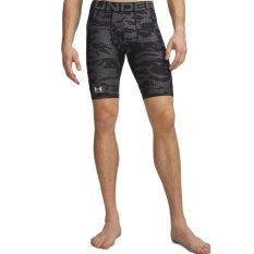 HeatGear® Printed Long Shorts | Black/Castlerock/White