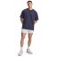 Men's Heavyweight Oversized Logo Wash SS | Washed Navy/White