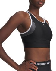 Crossback Mid Open Back Bra | Black/Castlerock/White