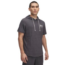Rival Terry LC SS Hoodie | Castlerock/Onyx White