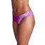 Pure Stretch No Show Novelty Bikiny 3 Pack | Vivid Magenta Diagonal/Pink Dawn/Downpour Gray