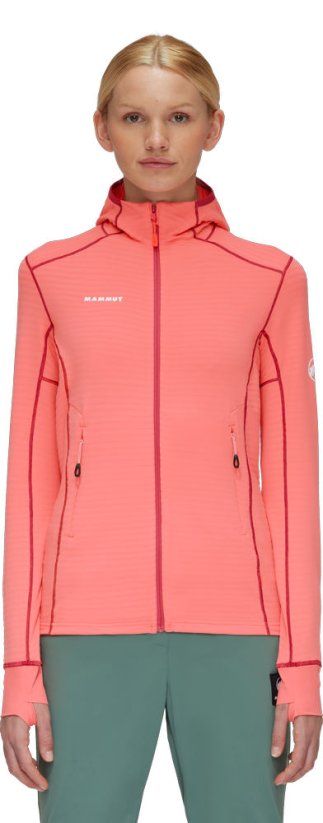 Taiss Light ML Hooded Jacket Women | Salmon/Terracotta