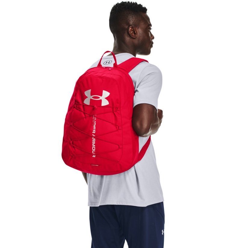 Hustle Sport Backpack | Red/Red/Metallic Silver