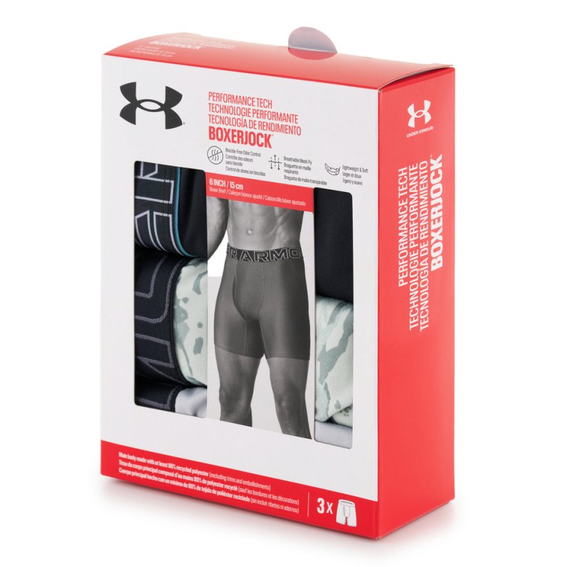 Performance Tech™ Novelty 6in 3 Pack | Hydro Green/Black/Mod Gray