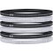 Heathered Mini Headbands 6 Pack | Black
