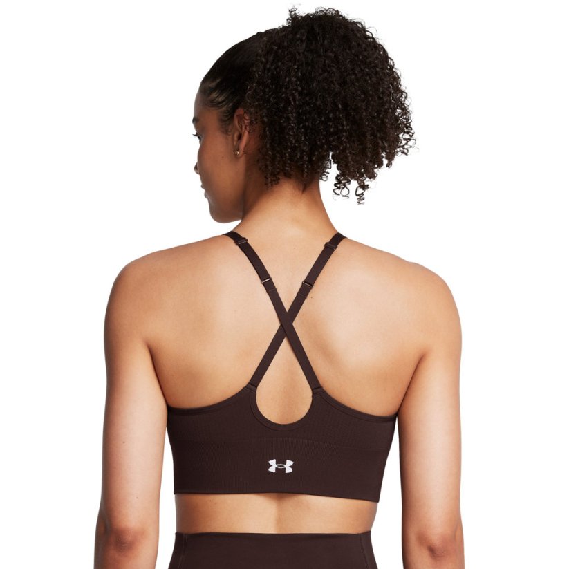 Vanish Seamless Low Sports Bra | Brown Obsidian/White