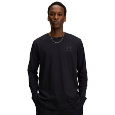 Sportstyle Left Chest LS | Black/Pitch Gray