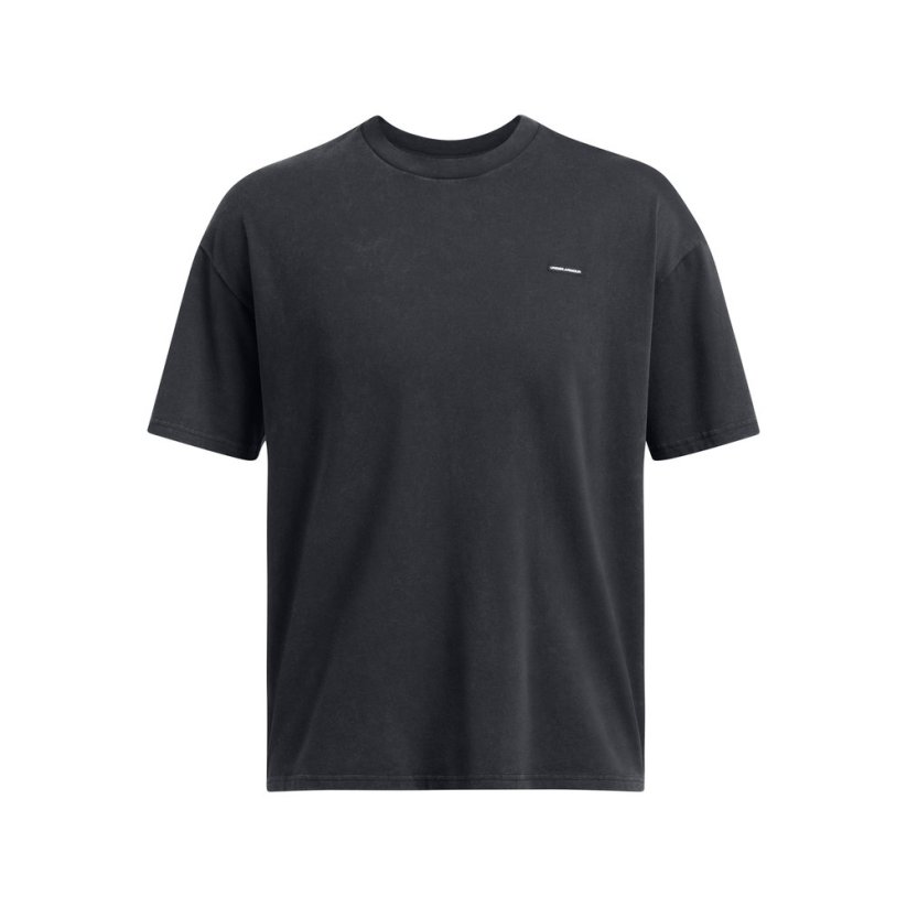 Men's Heavyweight Oversized Logo Wash SS | Black/White