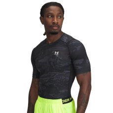 HeatGear® Armour Printed SS | Black/White