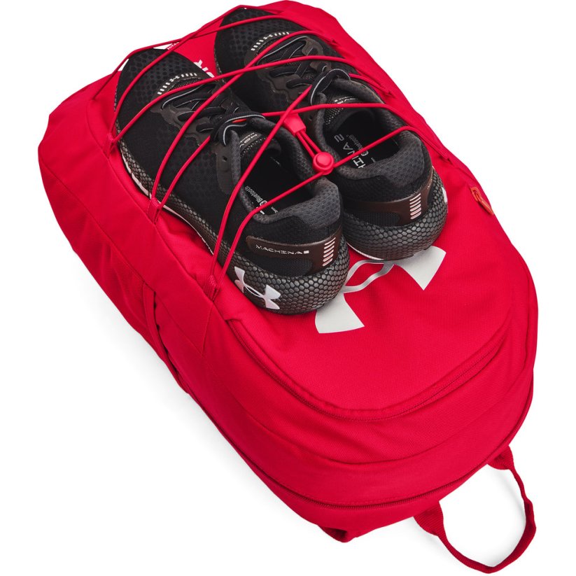 Hustle Sport Backpack | Red/Red/Metallic Silver