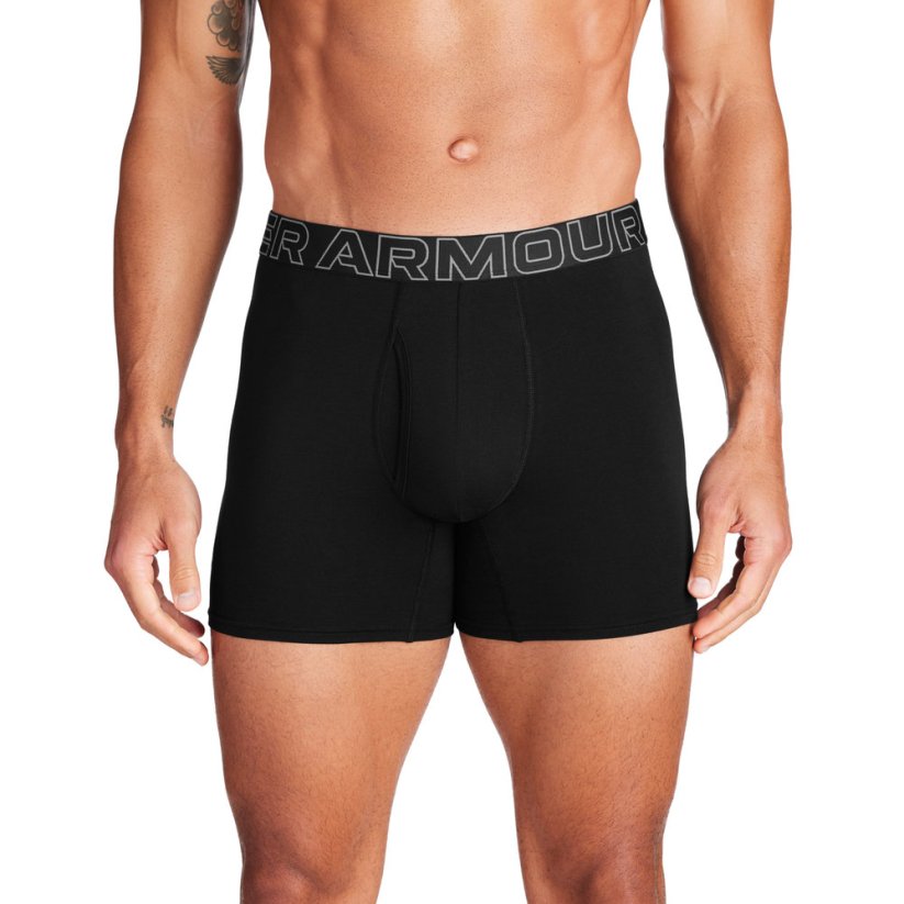 Performance Cotton Solid 6in 3 Pack | Black/Black/Steel