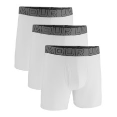 Performance Cotton Solid 6in 3 Pack | White/White/Steel