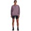 Essential Fleece Oversized Crew | Misty Purple/White
