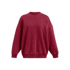 Icon Heavyweight Fleece Oversized Crew | Cardinal/White