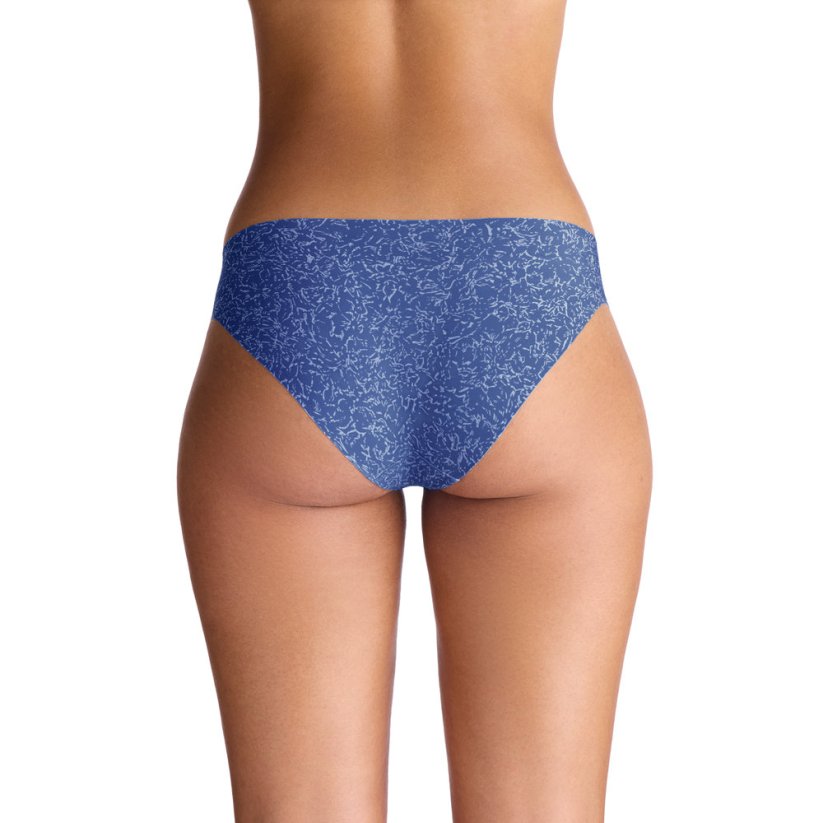 Pure Stretch Printed No Show Bikini 3 Pack | Blue Atlantis
