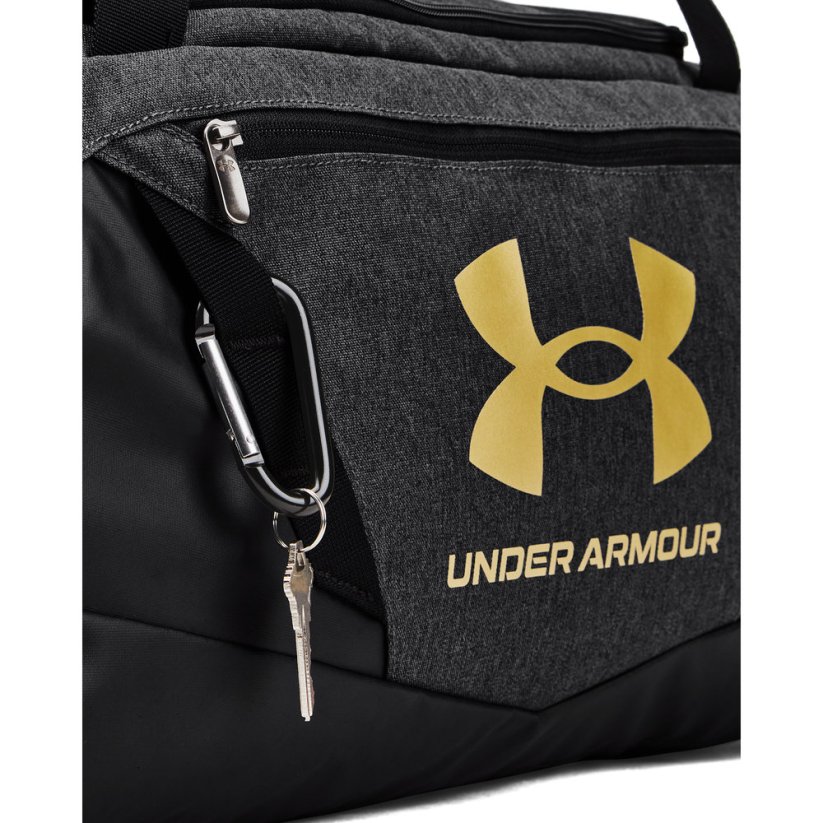 Undeniable 5.0 Duffle SM | Black Medium Heather/Black/Metallic Gold