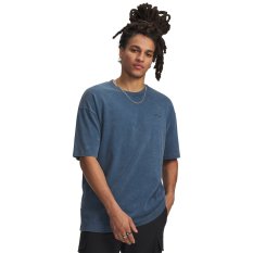 Men's Heavyweight Oversized Logo Wash SS | Wham Blue/White