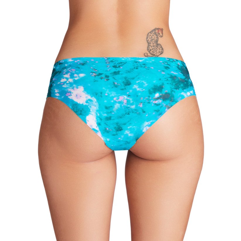Pure Stretch Printed No Show Hipster 3 Pack | White/Harbor Blue/Midnight Navy