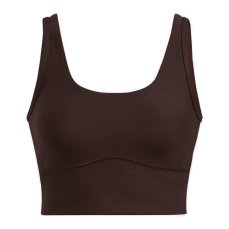 Meridian Rib Crop Tank | Brown Obsidian/Brown Obsidian