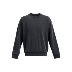 Icon Heavyweight Fleece Wash Oversized Crew | Black/White