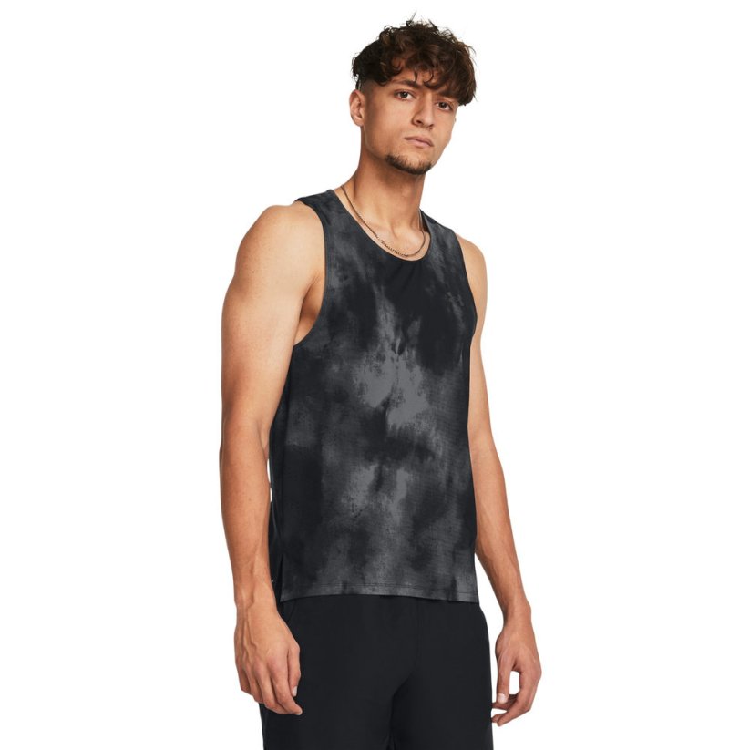 Laser Wash Singlet | Black/Castlerock/Reflective