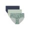 Pure Stretch No Show Hipster Novelty 3 Pack | Silica Green/Downpour Gray/Hydro Green