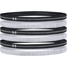 Heathered Mini Headbands 6 Pack | Black