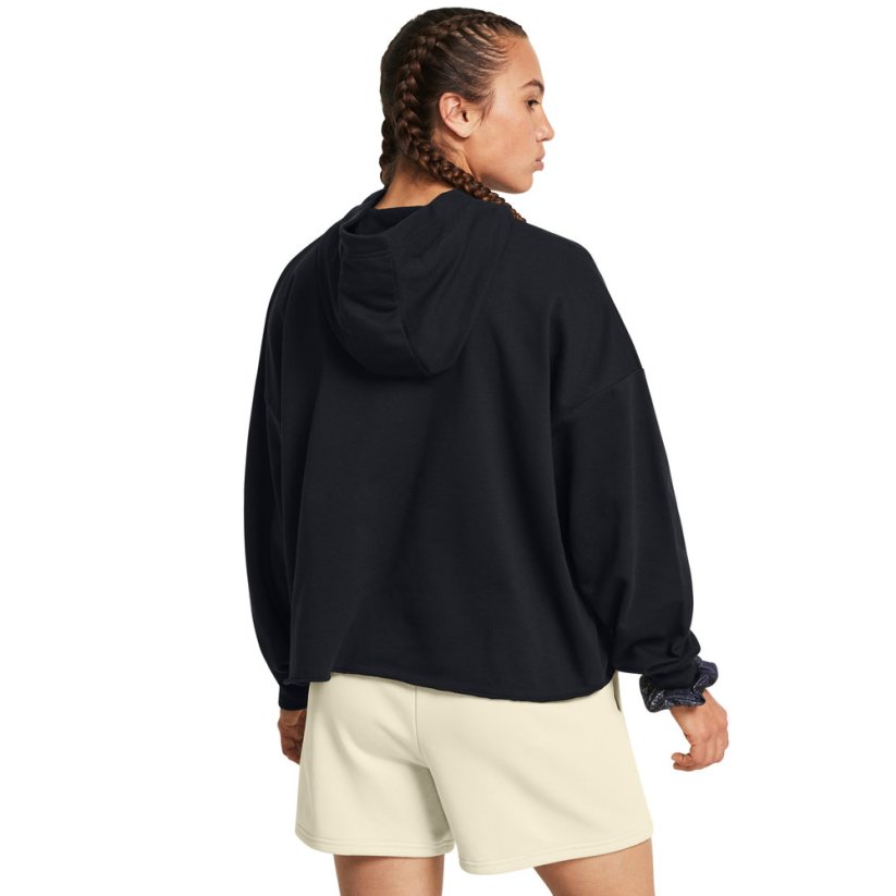 Rival Terry Oversized Hoodie | Black/White