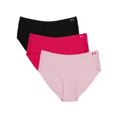 Pure Stretch No Show Hipster Solid 3 Pack | Shaded Fuchsia/Prime Pink/Black