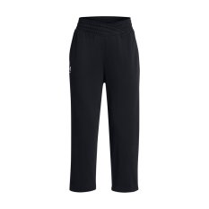 Rival Terry Wide Leg Crop Pants | Black/White