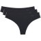 Pure Stretch Thong 3 Pack | Black/Black/Graphite